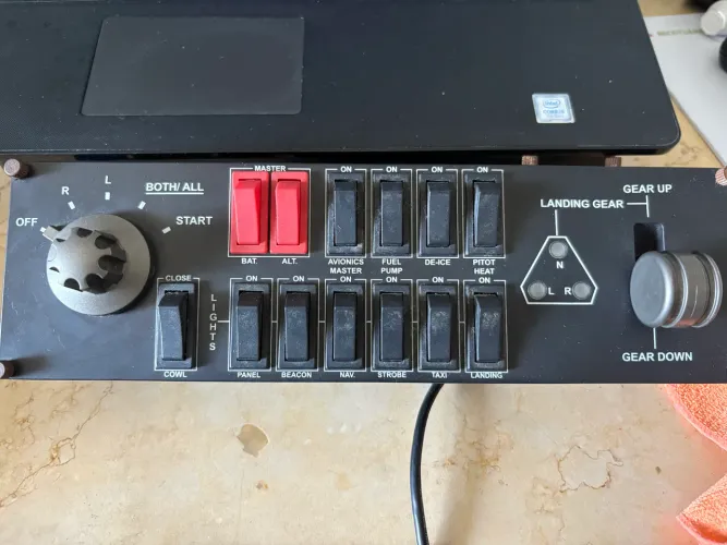 Painel Saitek de interruptores