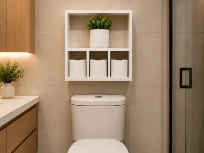 ? Nicho de MDF para Banheiro ? Organização e Elegância