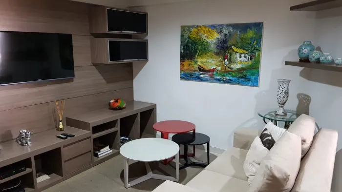 APARTAMENTO MOBILIADO NO RESIDENCIAL OLYMPIQUE