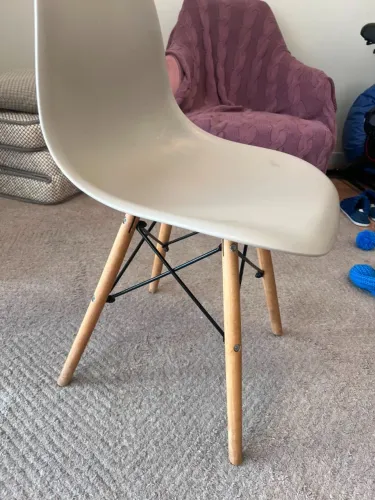 Par de Cadeira Eames Bege