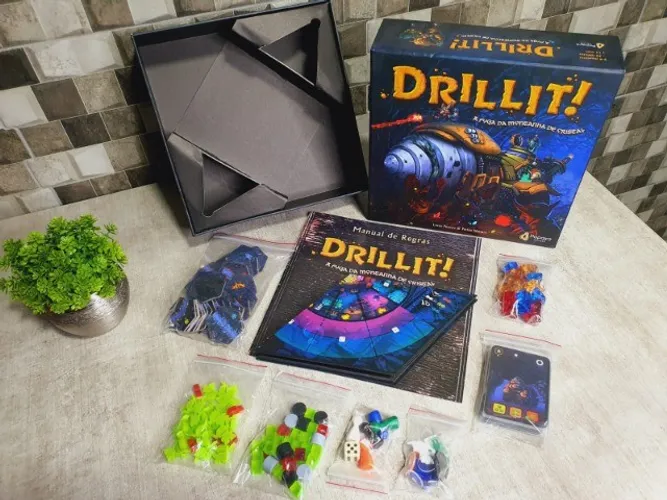 Jogo Tabuleiro Drillit! A Fuga Da Montanha De Cristal