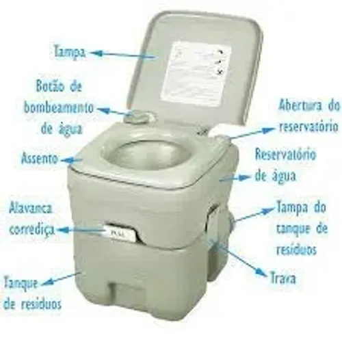 Vaso Sanitário Portátil Banheiro Químico 20l  ( novos )