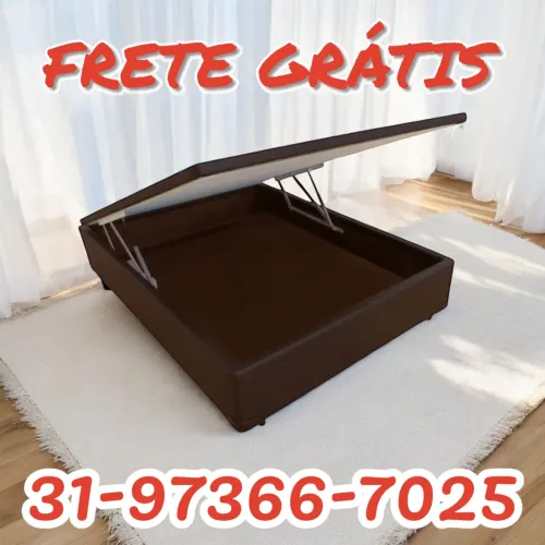 CAMA CASAL BAÚ / NOVAS / ENTREGA IMEDIATA / MODELO 2410022130
