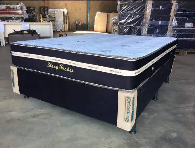 Cama casal a pronta entrega colchão confortável nova