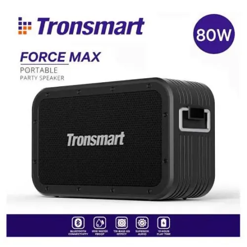 Caixa de Som Bluetooth Tronsmart Force Max 80W novo lacrado 