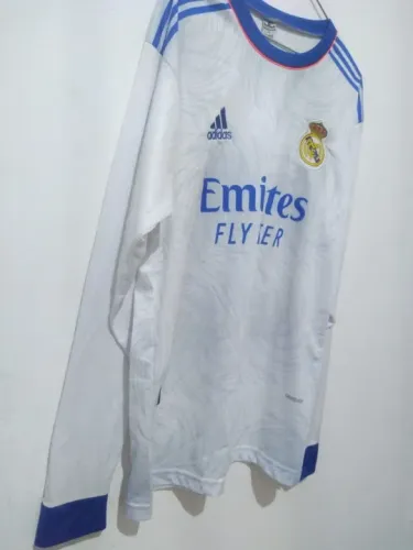 Camiseta Time Europeu Real Madrid Manga Longa Fly Better Adidas - Branca MasculinoEsporte