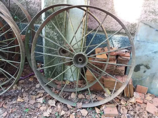 roda de aro de ferro fundido - raridade