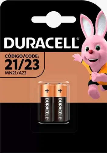 Pilha Alcalina 12v Duracell Mn21/23 Mini - Cartela c/2-Unidade