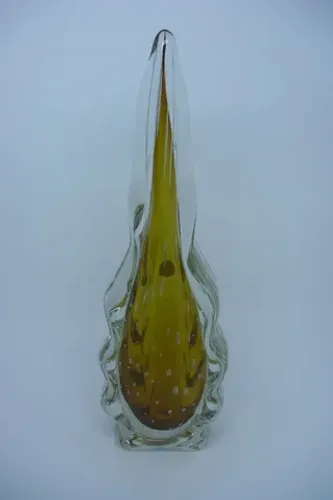 2 gotas francesas de murano - cor ambar - md. e pq - novas - na caixa