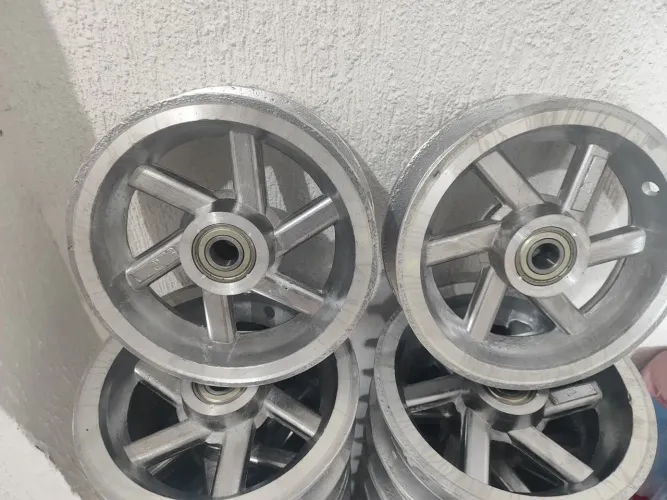 Rodas de alumínio para Carrinho de Mão