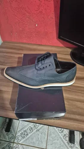 Sapato Social Oxford Bigioni - Azul Marinho, 43, Novo sem uso