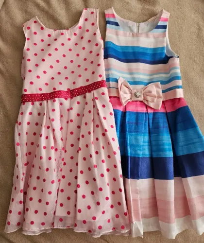 2 vestidos de festa para meninas - 6 anos
