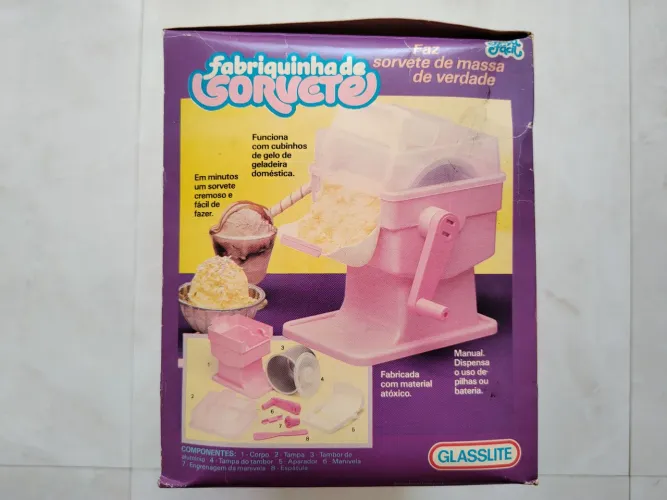 Fabriquinha de Sorvete Glasslite Raridade colecionador