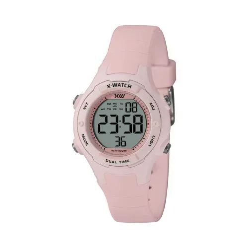 Relógio X-Watch Rosa Digital Feminino