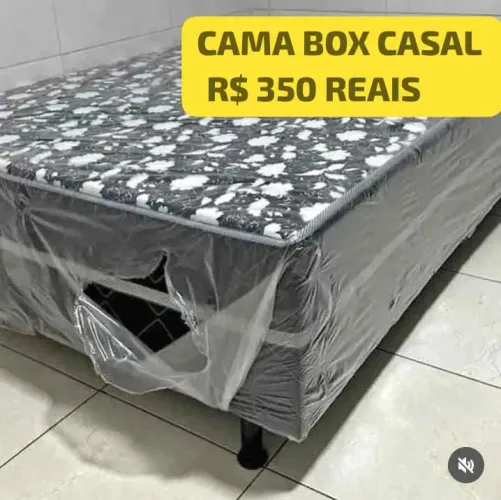 Cama box casal macia e confortável entrega grátis