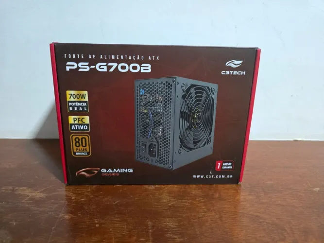 Fonte C3Tech ATX PS-G700B 700W 80 Plus Bronze