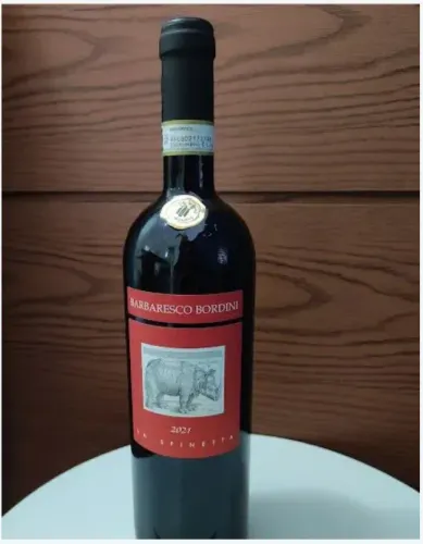 Vinho italiano Barbaresco Bordini 2021, excelente preço