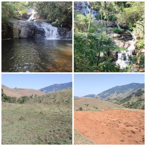 Terrenos com cachoeira, riacho e vista em Delfim Moreira- Sul de Minas Gerais.