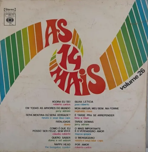 Disco de Vinil - As 14 Mais Volume 26