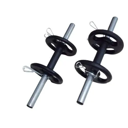 Kit Barras Halteres com 4kg de Anilhas 