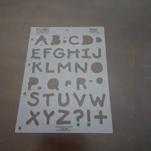 Gabarito acrilico Letras e Simbolos