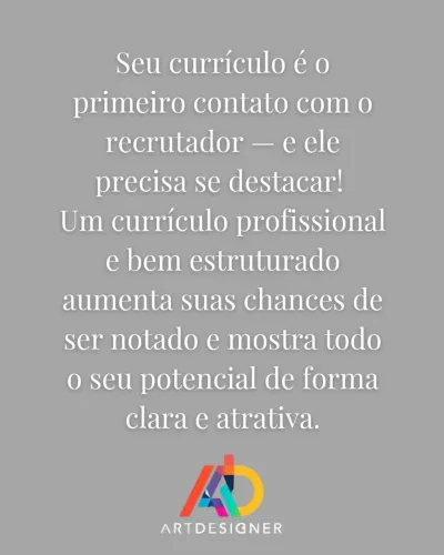 Currículo profissional personalizado APENAS R$ 10,00