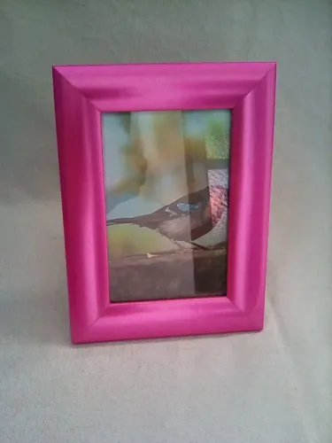 Porta retrato na cor Rosa Metálico