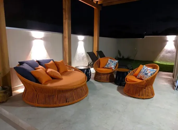 CHAISE DE CORDA NÁUTICA + POLTRONAS