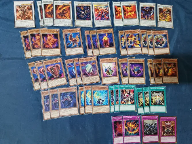 Yugioh!!! Yugioh!!!! Deck Red Dragon Com 51 Cartas