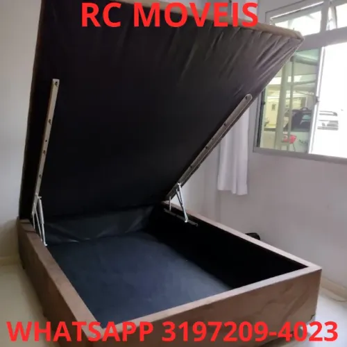 Cama Box Baú Casal Inteiriço 1.38x1.88 - Praticidade e Sofisticação