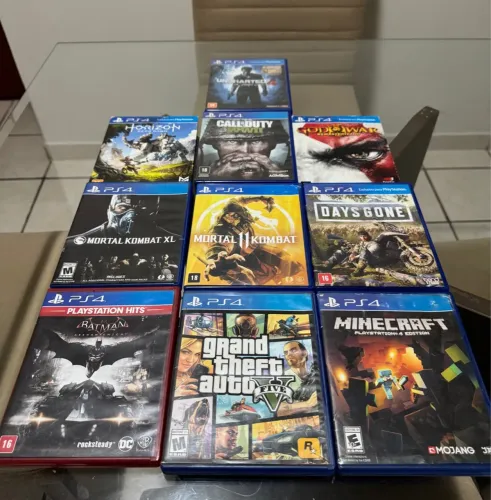 Jogos PS4 originais impecáveis