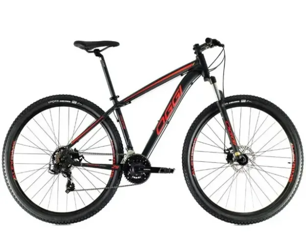 Bike Oggi Hacker Sport Aro 29 - Preta/Vermelha