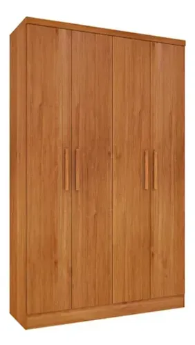 Guarda Roupa Amsterdan 4Pts Tcil Móveis Cinamomo - Entrega Rápida!