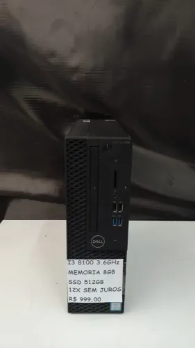 Computador I3 8100 3.6GHz, 8GB DDR4, SSD 512GB, até 12x sem juros