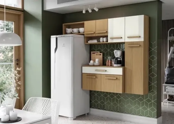 Cozinha compacta rubi com balcão 184 Cm / ENTREGA HOJE !!!