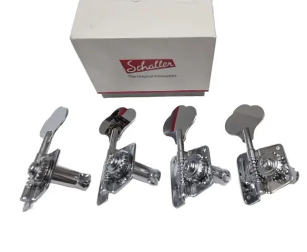 Tarraxas Schaller P/ Contrabaixo Original F - Series BMF Chrome 4 Left Splitted 20,3