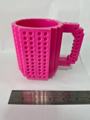 Caneca LEGO 3D Rosa Pink