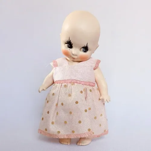 Linda Boneca Bebê Vintage Em Porcelana Estilo Kewpie Anos 80