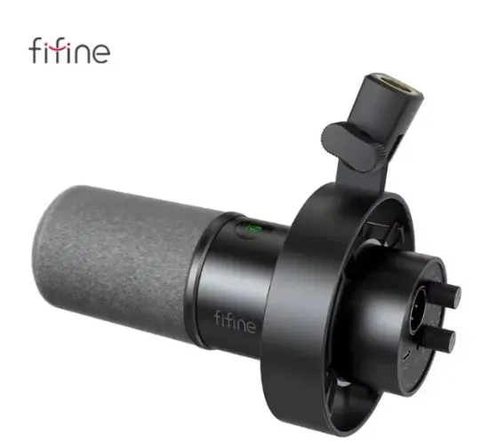 Microfone Dinâmico Fifine Usb Xlr Gravação Podcast K688