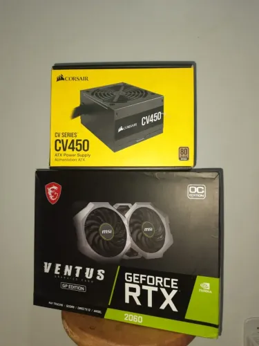 RTX 2060 Ventus OC 6GBs + Fonte Corsair CV450 - Único Dono, Excelente estado