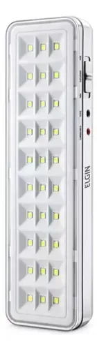 Luminária De Emergência Elgin Led Bateria Recarreg 110/240v Cor Branco 110V/240V