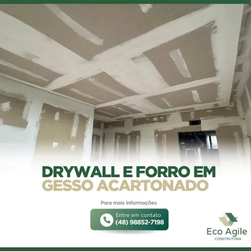 Drywall e forro em gesso acartonado