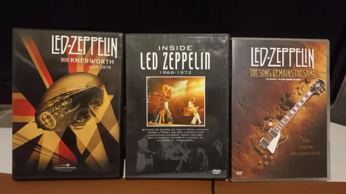 Lote 6 DVDs Rock Clássico e Punk (Led Zeppelin, AC/DC, U2, Bad Religion) - Venda Rápida