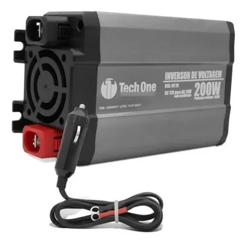 Inversor De Tensão 200w 12v P/ 110v / 220v Conector Usb Novo
