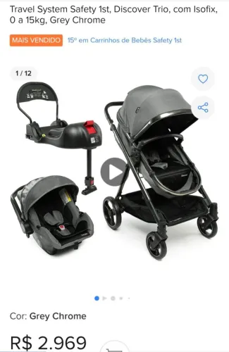 Carrinho de bebê Safety 1st Discover Trio