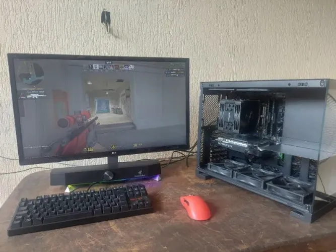 Pc completo Ryzen 5 5500, Gtx 1660 super e monitor 4k LG