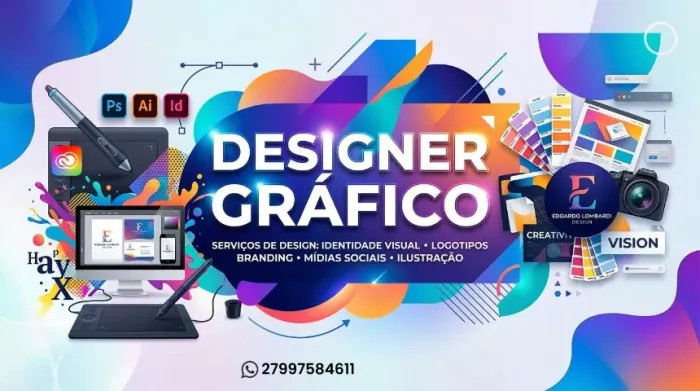 Criação de posts para Instagram, logotipo e identidade visual