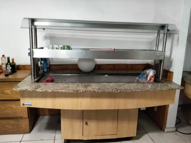 Balcão Ilha refrigerante tipo buffet