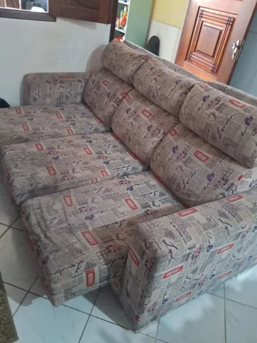 Sofá 3 lugares retrátil