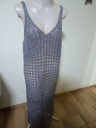 Saída de Praia Em Linha Crochê 